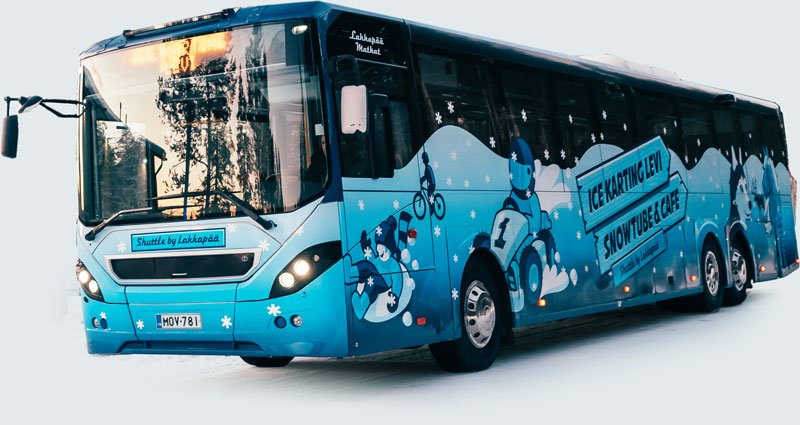 Free shuttle bus from levi center